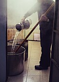 Traditional production of Mallorcan palo liqueur