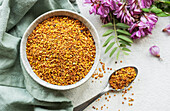 Healthy bee pollen grains