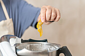 Adding citrus peel to a cake mix for Christmas baking