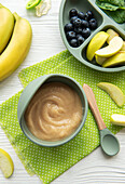 Healthy baby food in a bowl