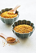 Healthy bee pollen grains