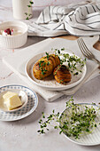 Hasselback potatoes with fresh thyme