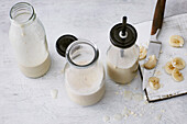 Veganer Bananen-Hafer-Smoothie