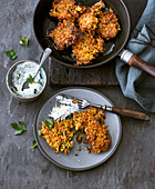 Nutty oat and carrot rösti