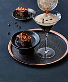 Espresso Martini, Salty Brownies