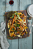 Veggie-Arrosto Misto on diced polenta
