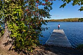 Kanada, Provinz Quebec, Region Mauricie, Stadt Shawinigan, Saint-Maurice River Banks Modellfreigabe OK