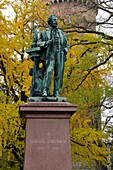 France, Haut Rhin, Colmar, water tower park, monument Bartholdi erected in 1907, born in Colmar in 1834