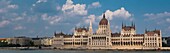 Hungary, Budapest, UNESCO World Heritage Site, Pest district, the Hungarian Parliament, large Neo-Gothic style building from the early 20th century, seat of the National Assembly of Hungary.