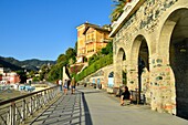 Italien, Ligurien, die kleine Stadt Levanto in der Nähe des Nationalparks Cinque Terre