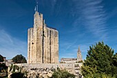 Frankreich, Gironde, Saint Emilion, der Tour du Roy von 1237 beherrscht die kleine Stadt