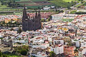 Spanien, Kanarische Inseln, Insel Gran Canaria, Arucas, Stadt und Kirche Iglesia de San Juan