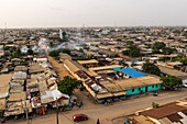 Ivory Coast, Grand Bassam, overview of Grand Bassam from the lighthouse