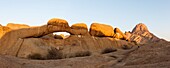 Namibia, Erongo province, Spitzkoppe, the arch