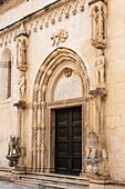 Kroatien, Dalmatien, Gespanschaft Sibenik Knin, Dalmatinische Küste, Sibenik, Kathedrale des Heiligen Jakobus, von der UNESCO zum Weltkulturerbe erklärt