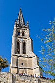 Frankreich, Gironde, Saint-Émilion, von der UNESCO zum Weltkulturerbe erklärt, die monolithische Kirche