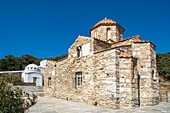 Griechenland, Kykladen-Archipel, Insel Andros, Pitrofos, byzantinische Kirche des Taxiarchis Melidas