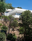 France, Le Lavandou, Cap Negre, Architect House, Story: All control of the elements facing the sea