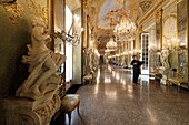 Italy, Liguria, Genoa, Museo di Palazzo Reale (Royal palace), Gallery of Mirrors (Galleria degli specchi)