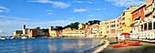 Italy, Liguria, Province of Genoa, Riviera di Levante, Sestri Levante, Bay of Silence (Baia del Silenzio)