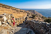 Greece, Cyclades archipelago, Andros island, hike number 7 to Zagora archaeological site