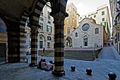 Italien, Ligurien, Genua, kleine Straßen des historischen Zentrums, Piazza San Matteo