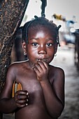 Ivory Coast, Grand Lahou district, Grand Lahou,girl