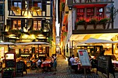 France, Bas Rhin, Strasbourg, old city listed as World Heritage by UNESCO, rue du Maroquin, Winstub Au Vieux Strasbourg