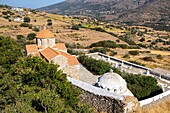 Griechenland, Kykladen-Archipel, Insel Andros, Pitrofos, byzantinische Kirche des Taxiarchis Melidas