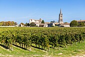 Frankreich, Gironde, Saint-Émilion, von der UNESCO zum Weltkulturerbe erklärt, Weinberg von Bordeaux, AOC Saint-Emilion, die mittelalterliche Stadt und die monolithische Kirche