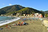 Italy, Liguria, the small town of Levanto near the national park of Cinque Terre