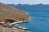 Kroatien, Dalmatien, Gespanschaft Sibenik Knin, Dalmatinische Küste, Nationalpark Kornati-Inseln, Insel Kornat, Restaurant und Jachthafen Konoba Opat