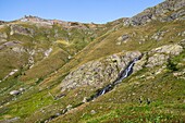 Frankreich, Alpes-Maritimes, Nationalpark Mercantour, Wanderung von der Schutzhütte CAF (2380 m) über die Seen von Vens zum Tortisse-Bogen (2550 m)