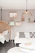 France, Occitanie, Quercy, Tarn et Garonne, Montauban, story: The cocooning apartment of a young couple