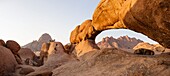 Namibia, Erongo province, Spitzkoppe, the arch