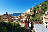 Italien, Ligurien, Nationalpark Cinque Terre, von der UNESCO zum Weltkulturerbe erklärt, Dorf Vernazza