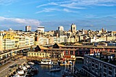 Italien, Ligurien, Genua, Porto Antico (Alter Hafen), 1992 umgebaut