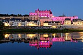 Frankreich, Indre et Loire, Loiretal, von der UNESCO zum Weltkulturerbe erklärt, die Ufer der Loire und das Schloss von Amboise