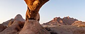 Namibia, Erongo province, Spitzkoppe, the arch