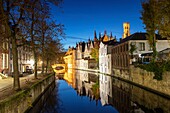 Belgium, Western Flanders, Bruges, historical centre listed as World Heritage by UNESCO, Dijver canal