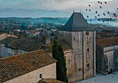 Frankreich, Tarn et Garonne, Montricoux, Schloss Montricoux, Templerverlies bei Sonnenaufgang