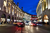 United Kingdom, London, Regent street, red double decker bus