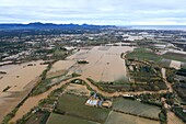 France, Var, Puget sur Argen, after the overflow of the river l'Argens (inclement weather of Monday, November 25, 2019)