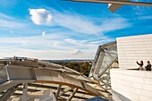 Frankreich, Paris, Bois de Boulogne, Terrasse der Stiftung Louis Vuitton des Architekten Frank Gehry