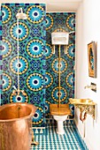 Morocco, Essaouira, Riad Salut Maroc, Story: Eccentric arty rendez-vous in a hyper vitamined riad