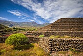 Spain, Canary Islands, Tenerife Island, Guimar, Piramides de Guimar, eco site founded by explorer Thor Heyerdahl, pyramids built by early settlers of Tennerife