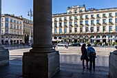 France, Gironde, Bordeaux, area listed as World Heritage by UNESCO, the Golden Triangle, Quinconces district, place de la Comédie, Intercontinental Le Grand Hotel