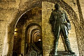 Albania, Gjirokastër, listed as World Heritage by UNESCO, 12th century fortress and military museum, statue of the soviet soldier and albanese patriot