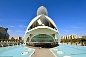 Spanien, Valencia, Stadt der Wissenschaften und Künste, Palast der Künste Reina Sofia, El Palau de les Arts Reina Sofia, Opernhaus, von Architekt Santiago Santiago Calatrava