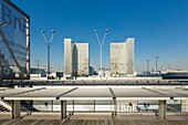 France, Paris, the National Library of France (BNF), François Mitterrand site by architect Dominique Perrault